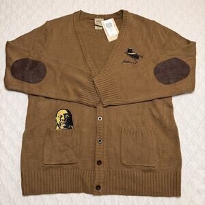 New Our Universe Disney Indiana Jones Idol Patch Cardigan Size Large